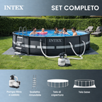 Ultra XTR 26325EH  488 x 122 cm con pompa a sabbia e sabbia filtrante premium OptiFlow da 22,7 kg