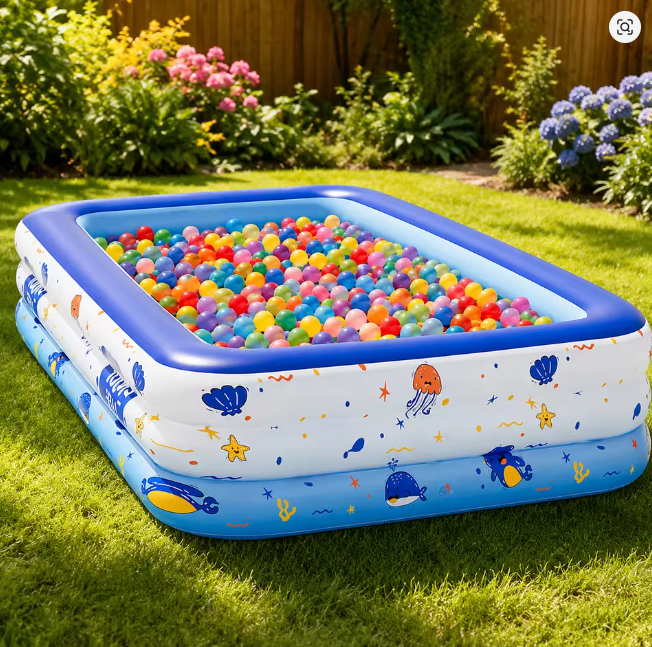 Children's swimming pool, diameter 90/120/160 cm inflatable and foldable outdoor large-size children's paddling pool summer pet