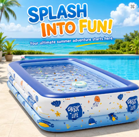 Children's swimming pool, diameter 90/120/160 cm inflatable and foldable outdoor large-size children's paddling pool summer pet