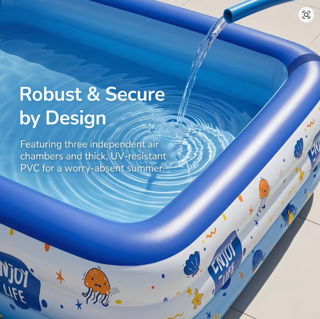 Children's swimming pool, diameter 90/120/160 cm inflatable and foldable outdoor large-size children's paddling pool summer pet